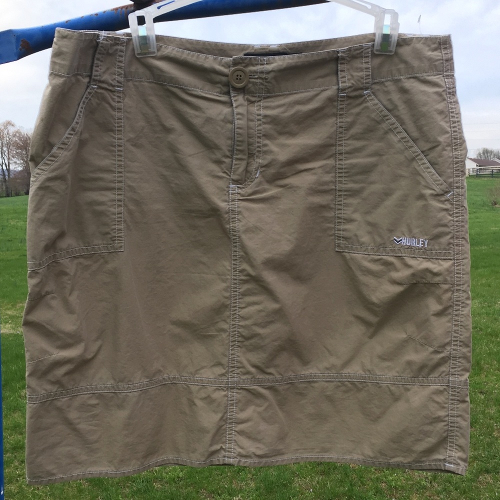 HURLEY Tan Mini Skirt